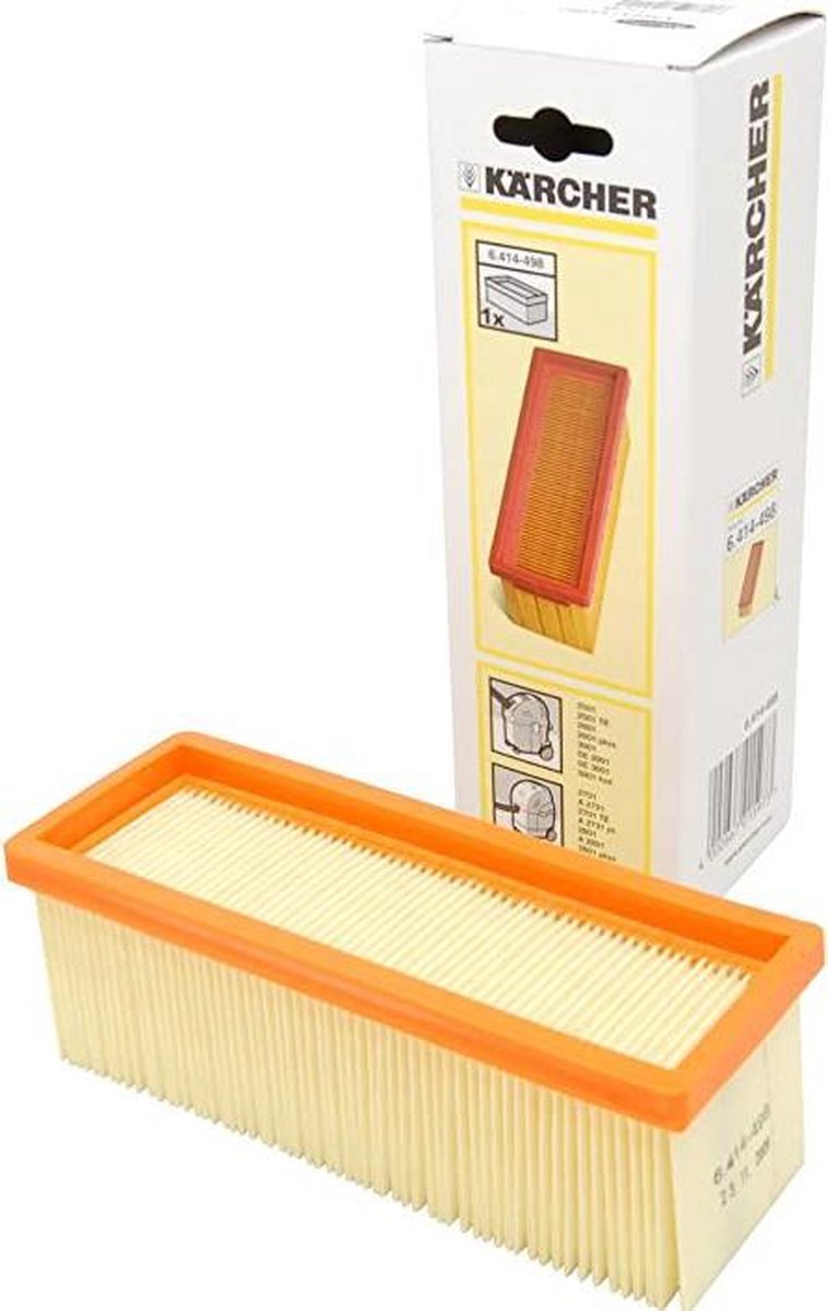 Karcher filter vlakfilter stofzuiger - 203 x 76 x 72 mm - origineel karcher alleszuigers oa. K2501