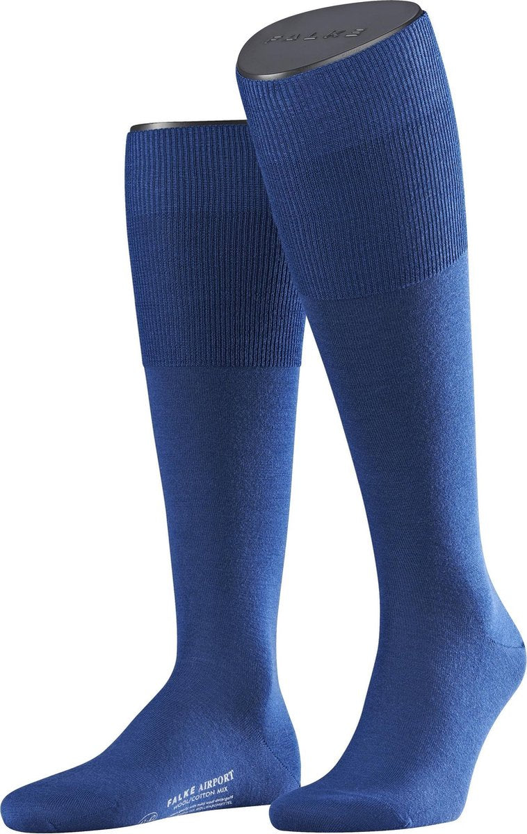FALKE Airport Kniekous Heren 15435 - Blauw 6000 royal blue Heren - 45-46
