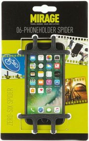 Telefoonhouder Zero-Six Spider - Siliconen - Zwart