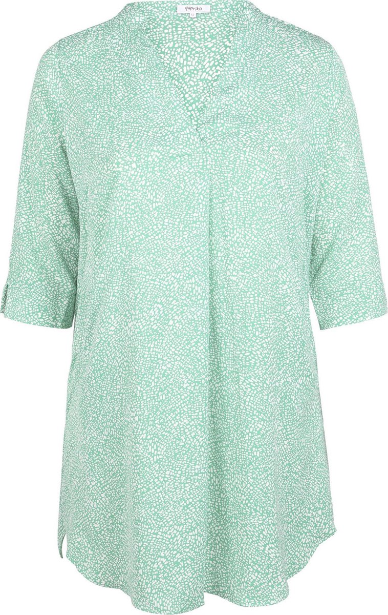 Jurk met tweekleurige print