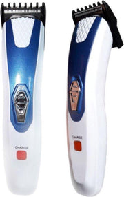 Luxe Tondeuse Kemei KM-024 Blauw/Wit - Trimmer - Draadloos - Met Reinigingsolie - Met Reinigingsborstel