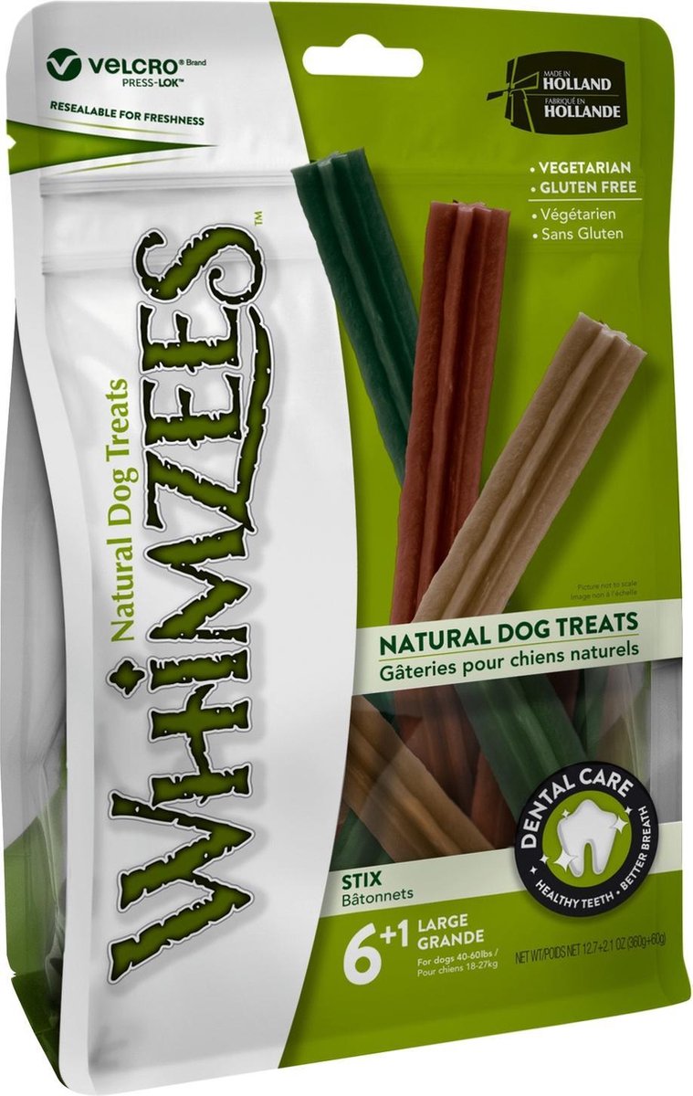 Whimzees Stix Hondensnack - 18 cm - 6 Stuks