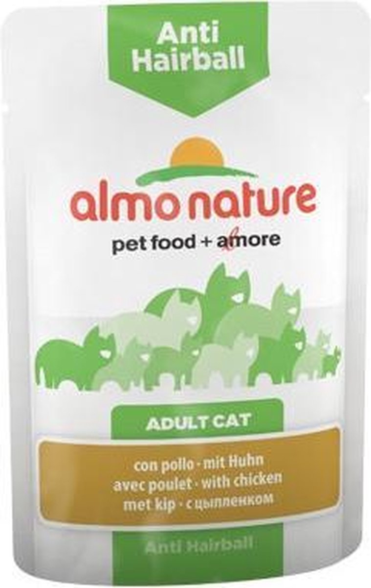 Almo Nature - Anti-Hairball - Natvoer - 30 x 70 gram - Kip