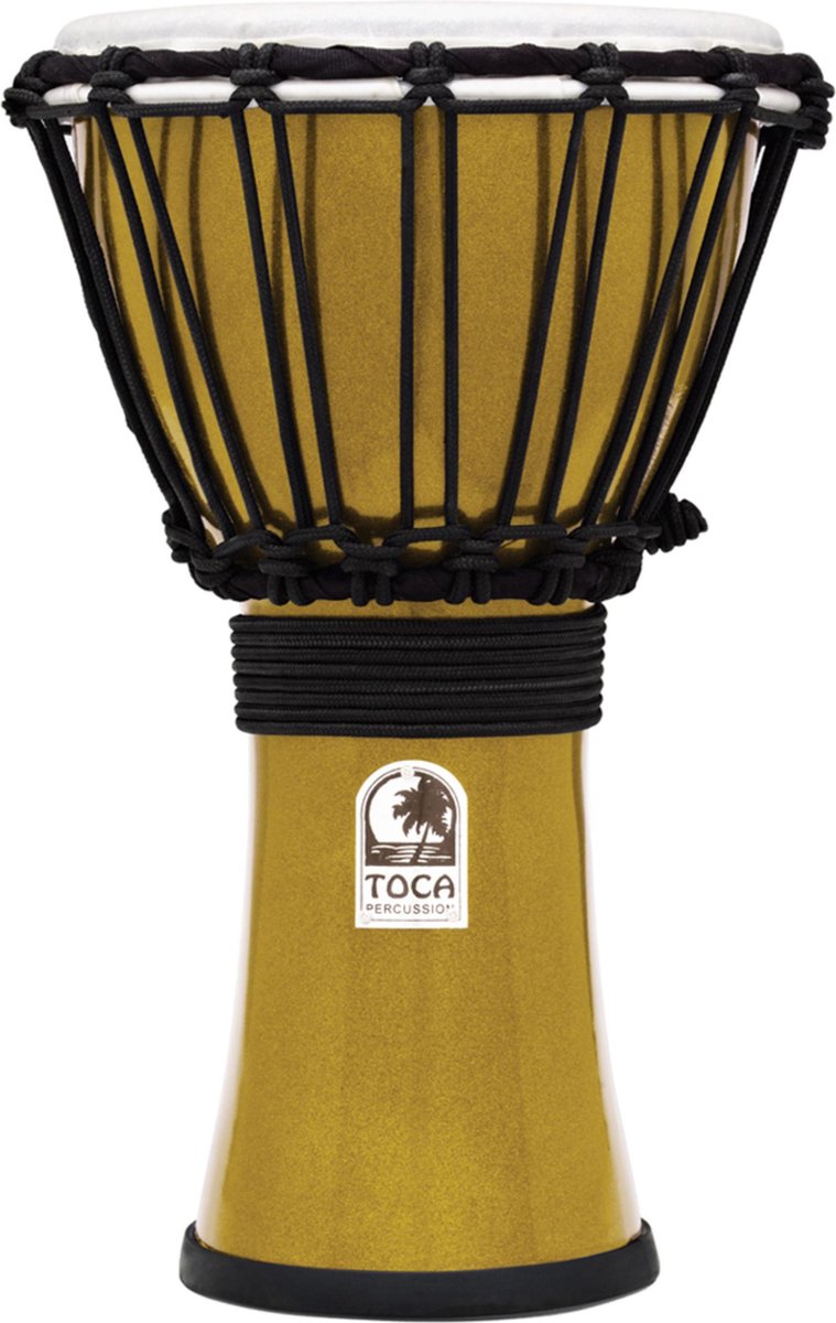 Toca TFCDJ-7MY Freestyle Colorsound Djembe Metallic Yellow djembé