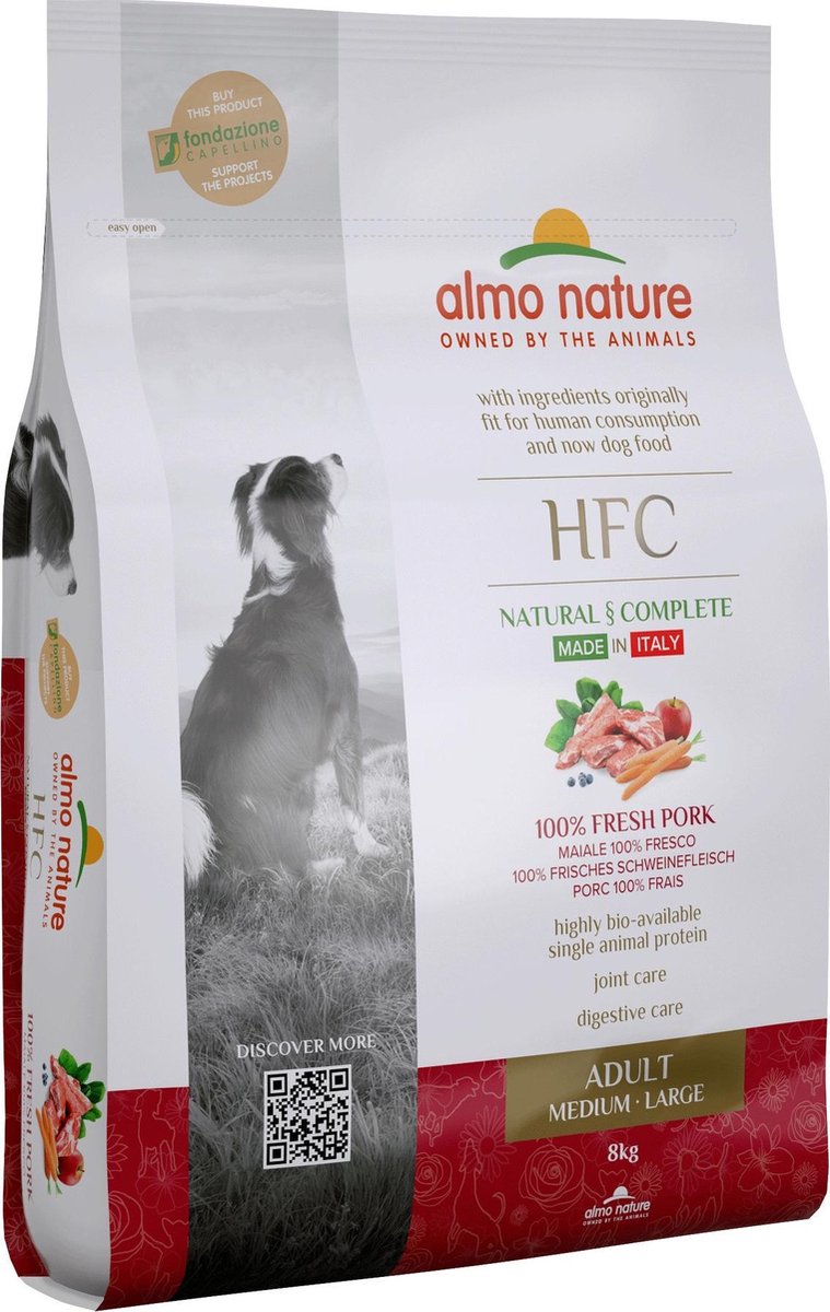 Almo Nature - Hond HFC Adult brokken voor middelgrote tot grote honden - kip
