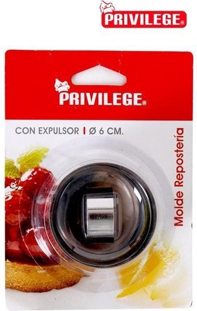 Privilege RVS uitsteekvorm 6 cm - ronde koekjes