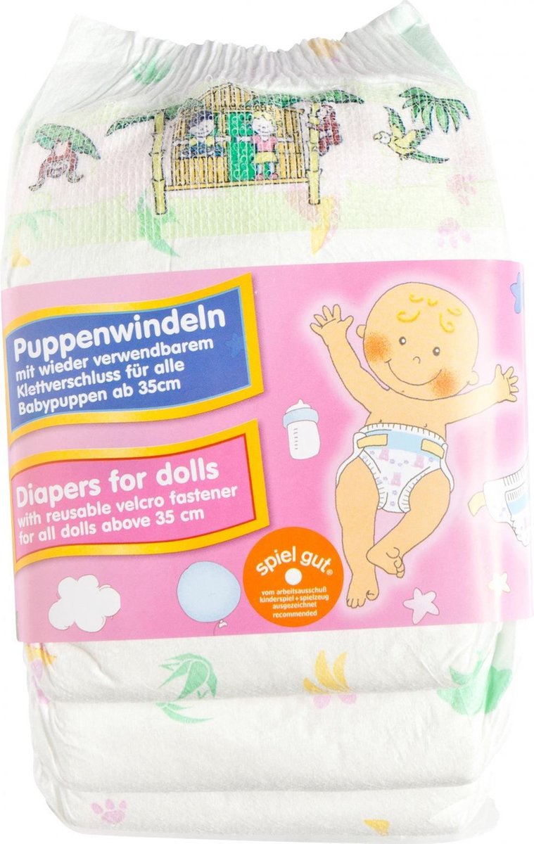 Heless Poppenluiers 4 Stuks Voor Poppen Van 35-50 Cm