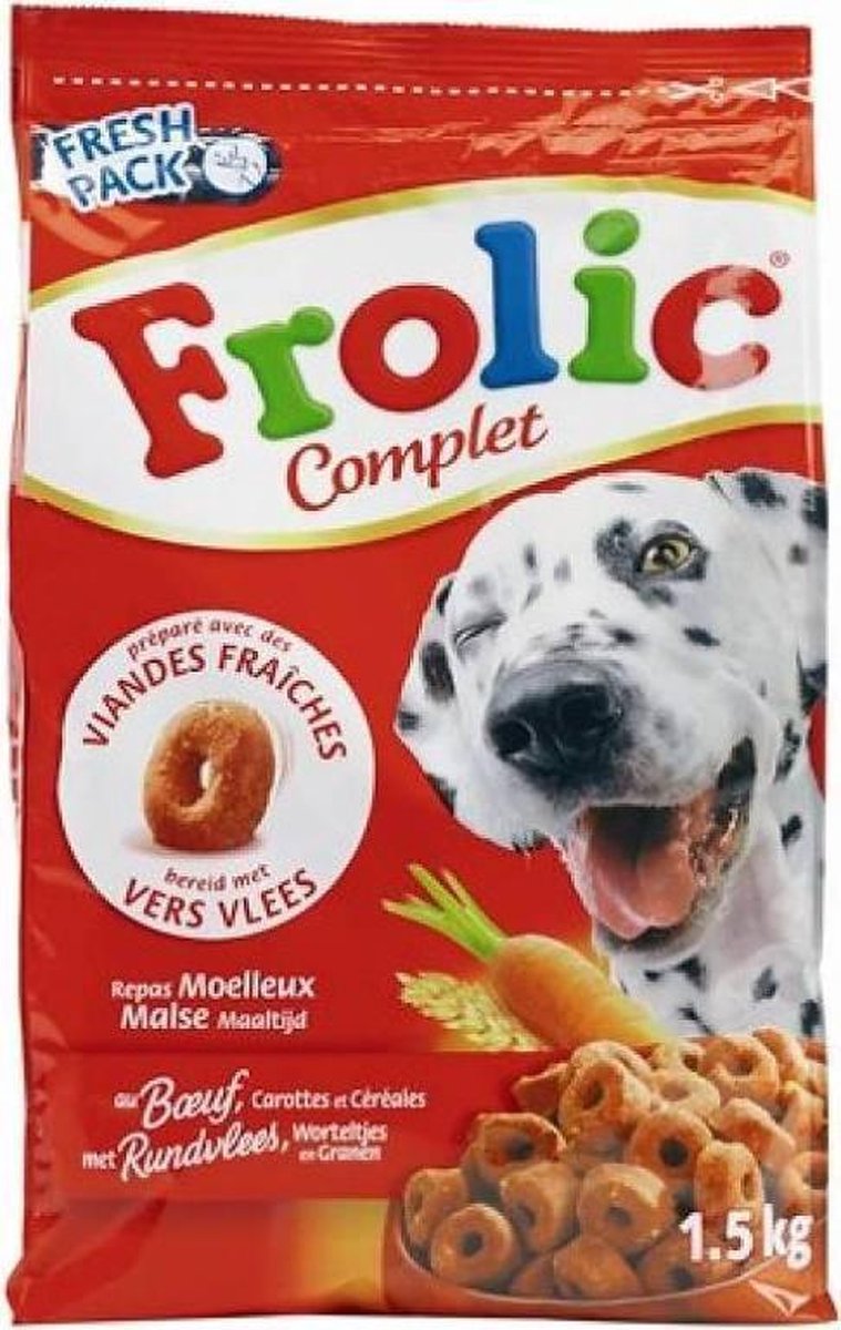 Frolic Hondenvoer - Met Rundvlees - 5 x 1.5 kg