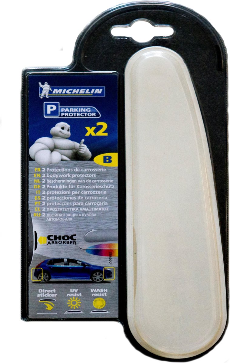 Parkeer Protectors -Stoot strip - Per twee verpakt - Schuin aflopende strips - Transparant - Bescherming van de carrosserie - Plakt direct - Uv-bestendig - Water bestendig - Wasstraat bestendig