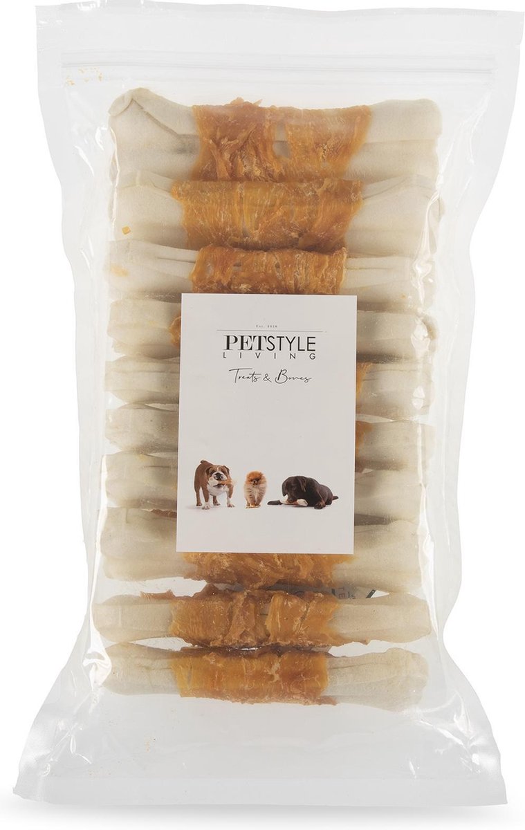 Petstyleliving - Wit geperst bot met kip 12