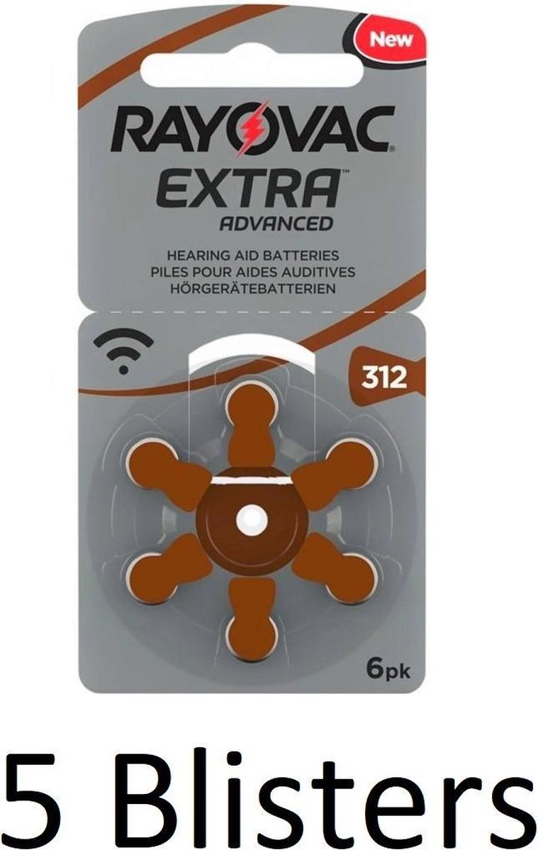 30 Stuks (5 Blisters a 6 st) Rayovac Extra Advanced