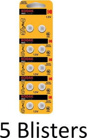 50 Stuks (5 Blisters a 10 st) Kodak Max Lithium G10 knoopcel batterij