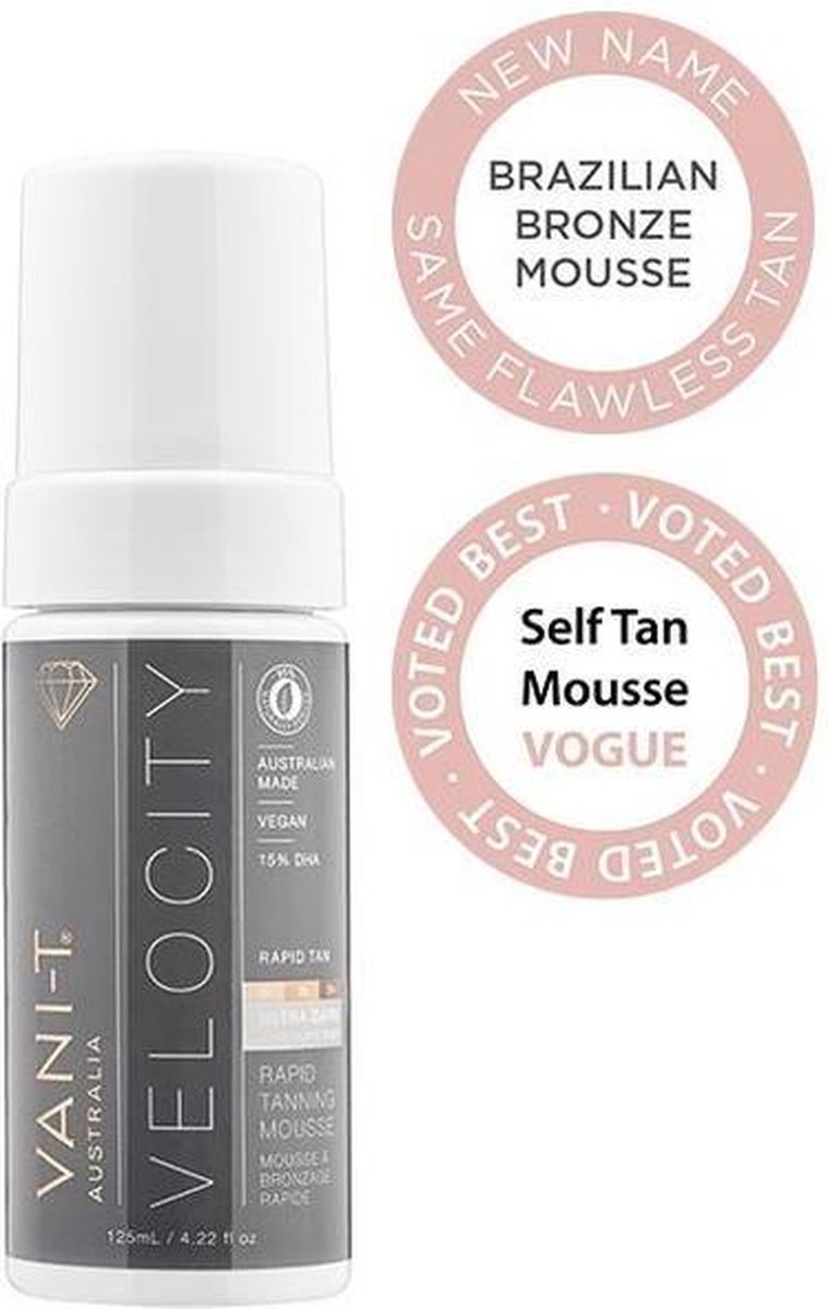 Vani- T Velocotiy Rapid Self Tan Mouse - Vegan - 15% DHA - Zelfbruiner