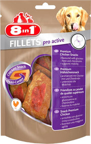 8in1 Fillets Pro Active - Kip - Hondensnacks - 80 g