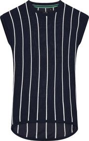 Levv shirt-jurk Gisa donker blauw met witte strepen voor meisjes - maat 98
