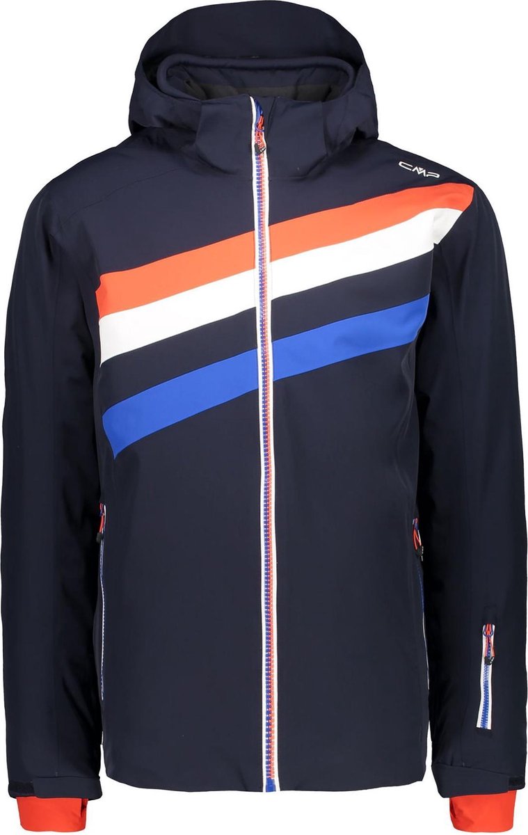 CMP Wintersportjas - Maat 54  - Jongens - navy/rood/wit/blauw