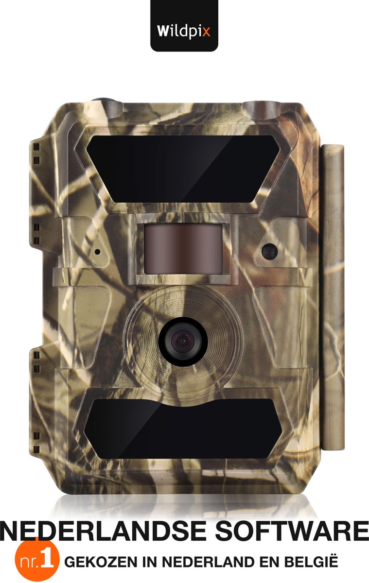 Wildpix Pro 1.0 Professionele Wildcamera met Nachtzicht - Nederlandse Software en Handleiding - Ook Ideaal als Beveiligingscamera Buiten Draadloos