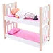 Poppen Stapelbed Roze/Wit