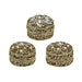 Opbergdoosje 4x3cm Goud