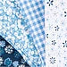 Patchwork Stof Blauw 45x55cm