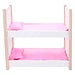 Poppen Stapelbed Roze/Wit