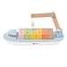Classic World Houten Blokkenboot met Kraan