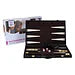 Backgammon 18 Bruin en Ivoor Klassiek Bordspel
