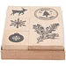 Houten Stempelset Kerstmis