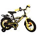 Volare Thombike Fiets - 12" - Zwart Geel - Twee Handremmen