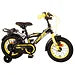 Volare Thombike Fiets - 12" - Zwart Geel - Twee Handremmen