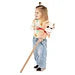 Stokpaard Hond met Geluid Bruin