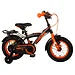 Volare Thombike Fiets - 12" - Zwart Oranje - Twee Handremmen