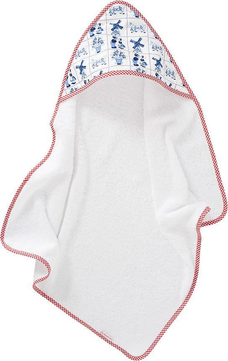 Cottonbaby badcape Delftsblauw Holland