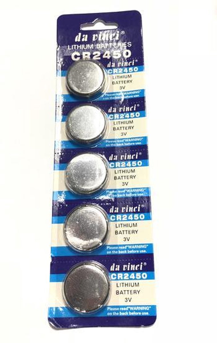 Dil Vinci CR2450 3V Lithium knoopcellen - 5 stuks