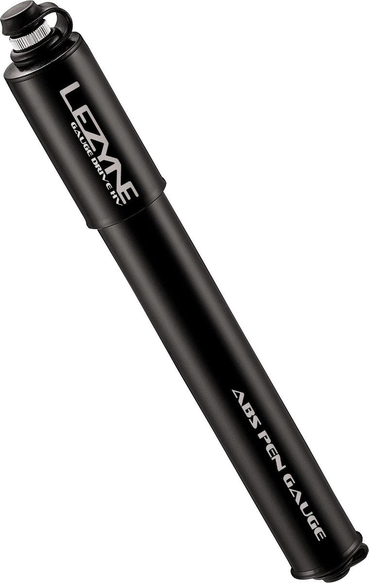 Lezyne CNC Gauge Drive HV - Minipomp - Aluminium - Presta/Schrader Ventiel - Zwart