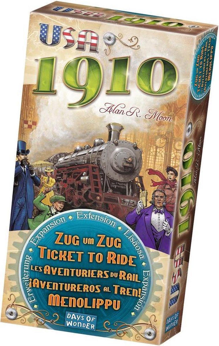 Ticket to Ride USA 1910 - Uitbreiding - Bordspel