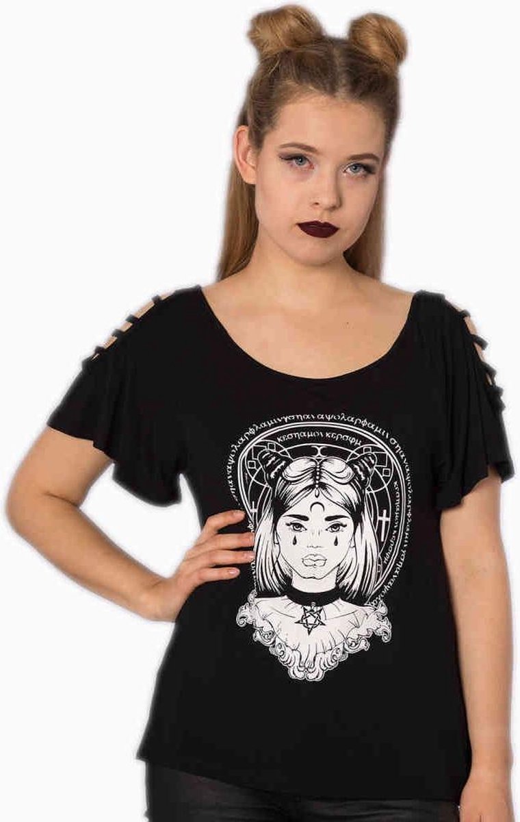 Banned Top -S- MYSTIC CHIC Zwart
