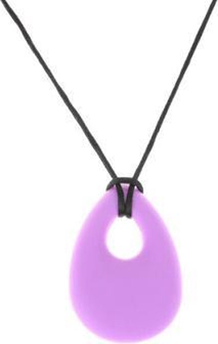 Bijtketting druppel paars