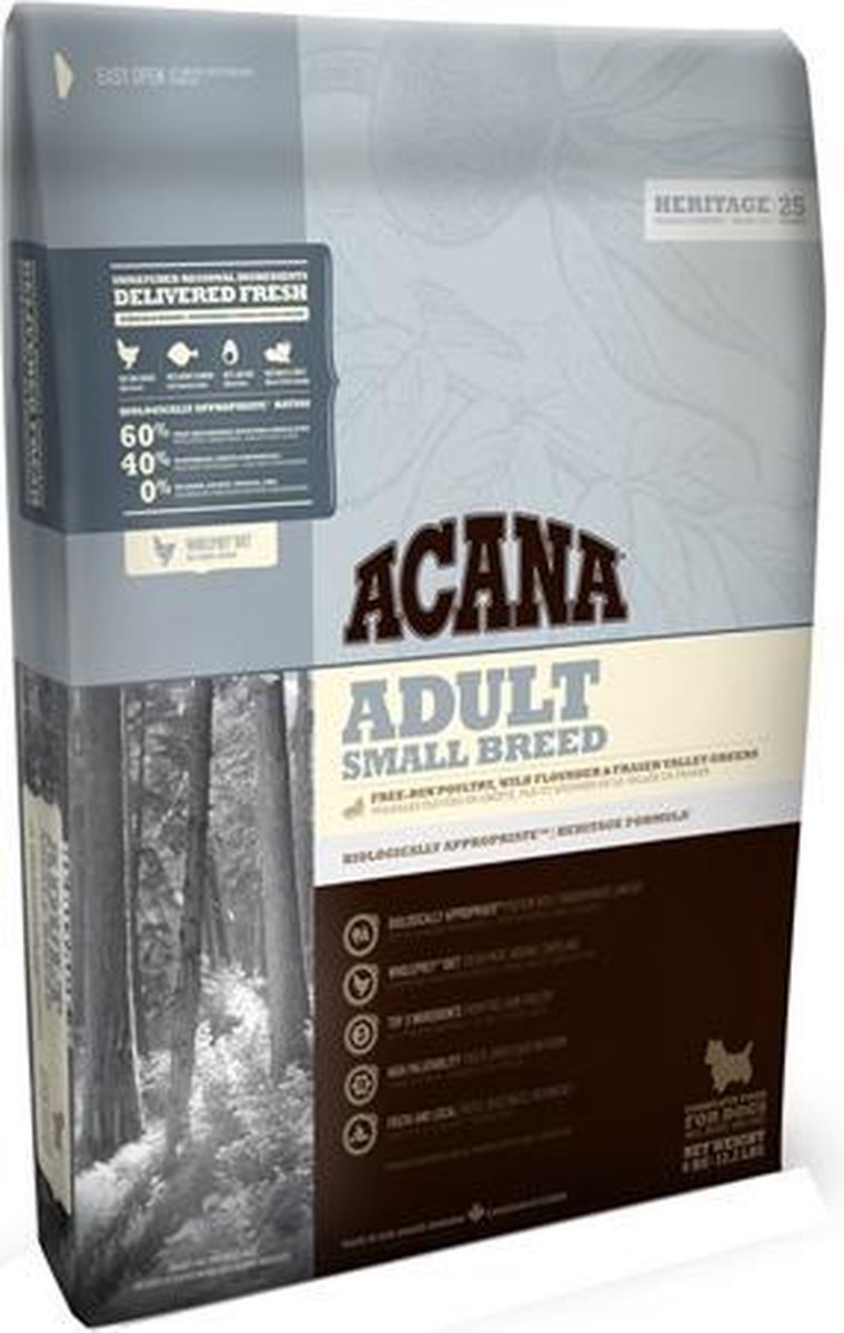 Acana heritage adult small breed - 340 gr - 1 stuks