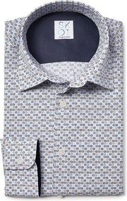 SKOT Fashion Duurzaam Overhemd Heren Square Fun - grijs - Maat S
