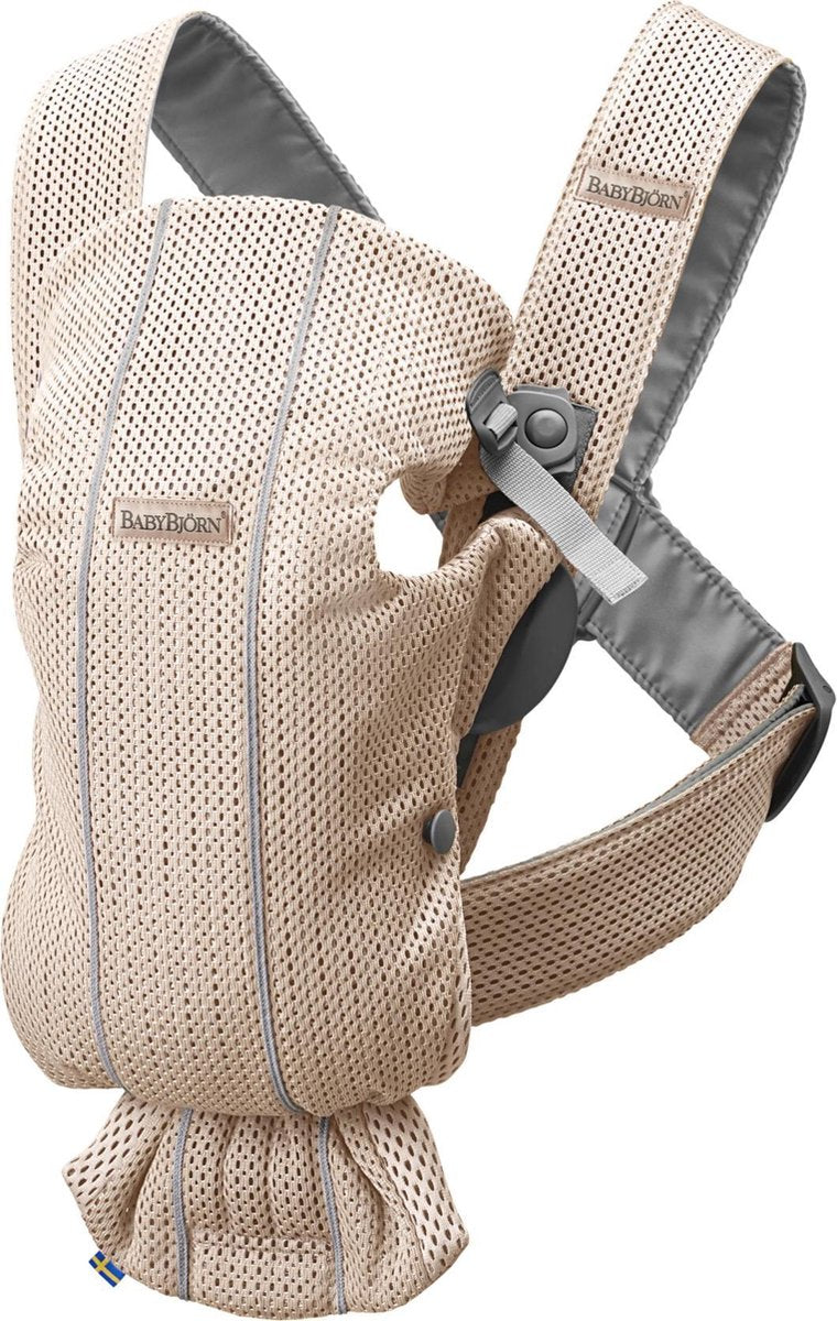 BABYBJÖRN Draagzak Mini - Parelroze 3D Mesh