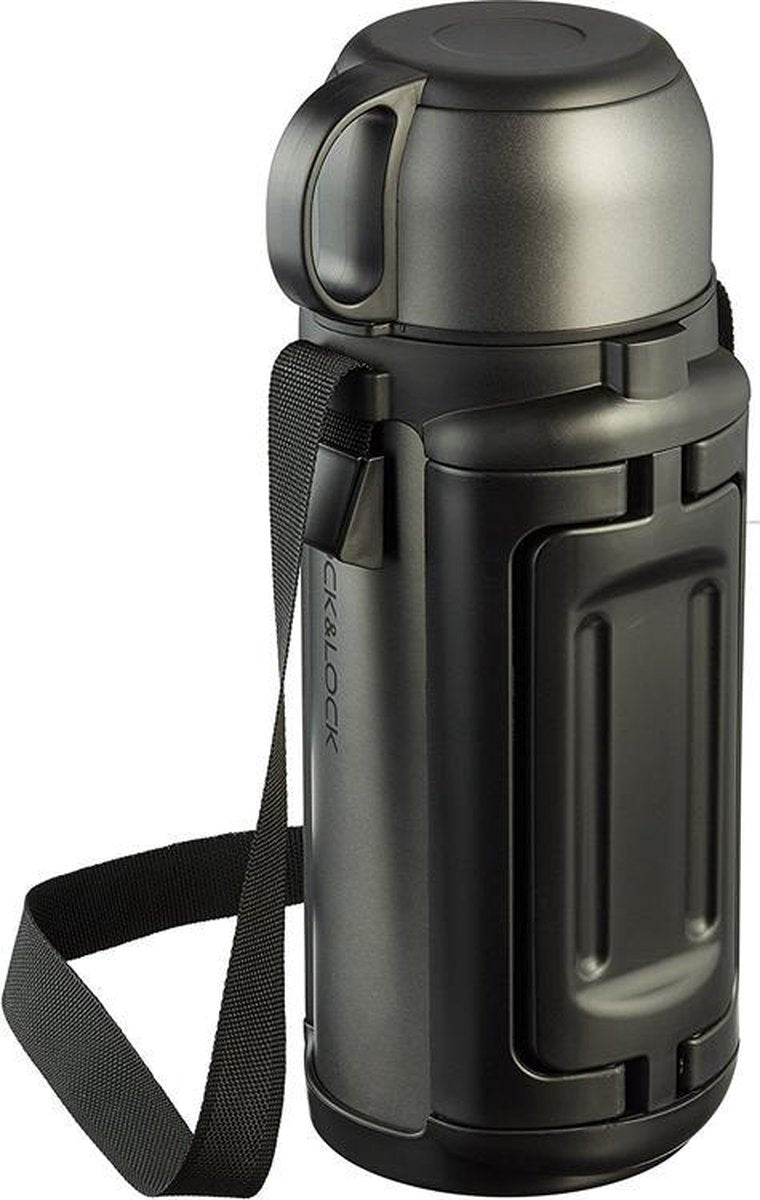 Lock&Lock Thermoskan | Isoleerkan - 1.5 Liter - Zwart