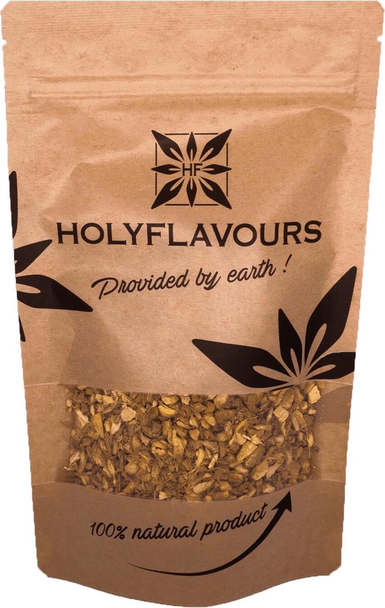 Gember Stukjes 3-6 mm - 100 gram - Holyflavours -  Biologisch gecertificeerd