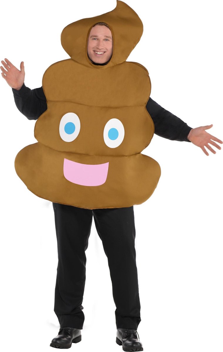 AMSCAN - Drol emoticon kostuum voor volwassenen - XXL - Volwassenen kostuums