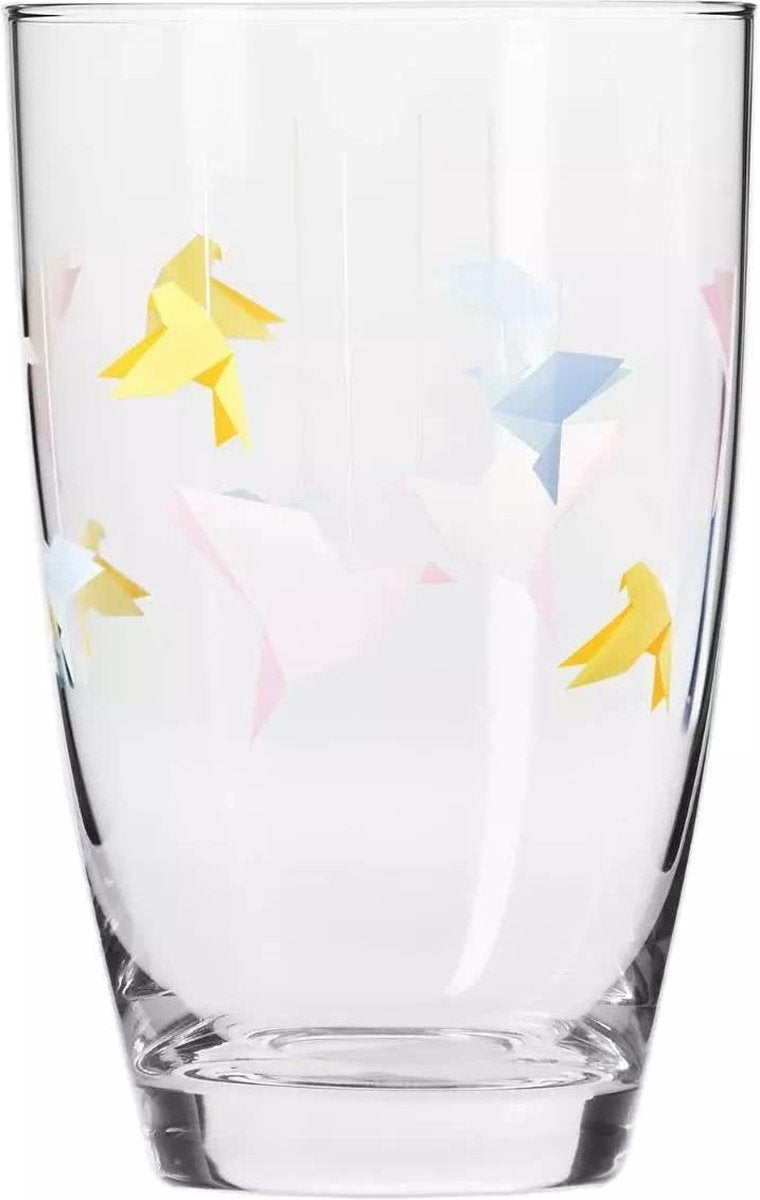 Krosno drinkglazen origami design - set van 2  - 450 ml