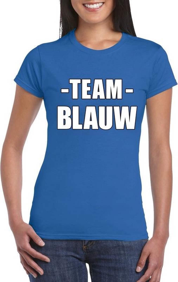 Sportdag team blauw shirt dames 2XL
