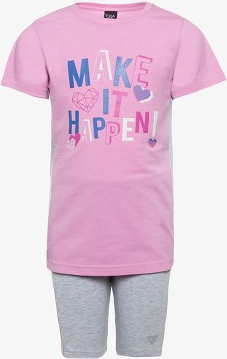 Osaga tweedelige meisjes sport set - Roze - Maat 116
