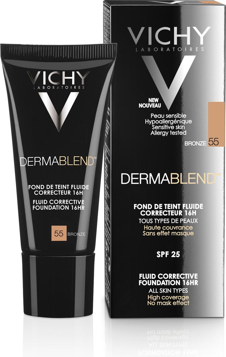 Vichy Dermablend Foundation - Bronze 55 -  30ML - Hoge dekking