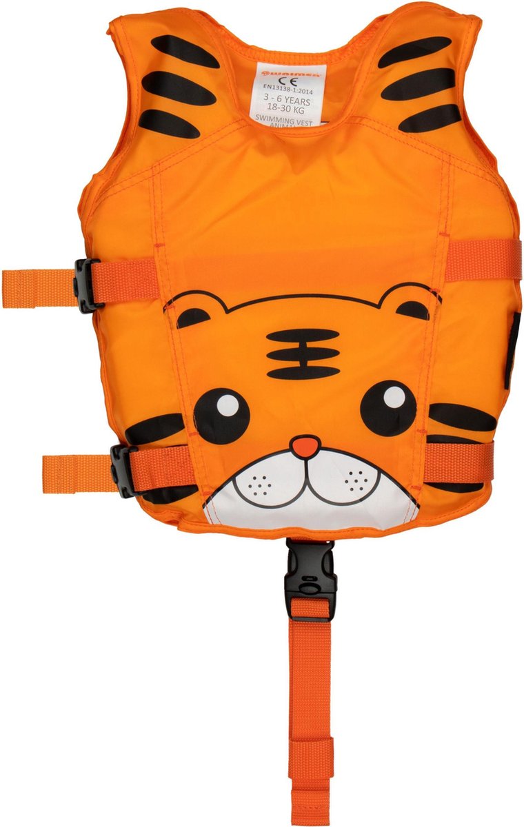 Waimea Zwemvest Dier - 3-6 Jaar - Tijger - Oranje