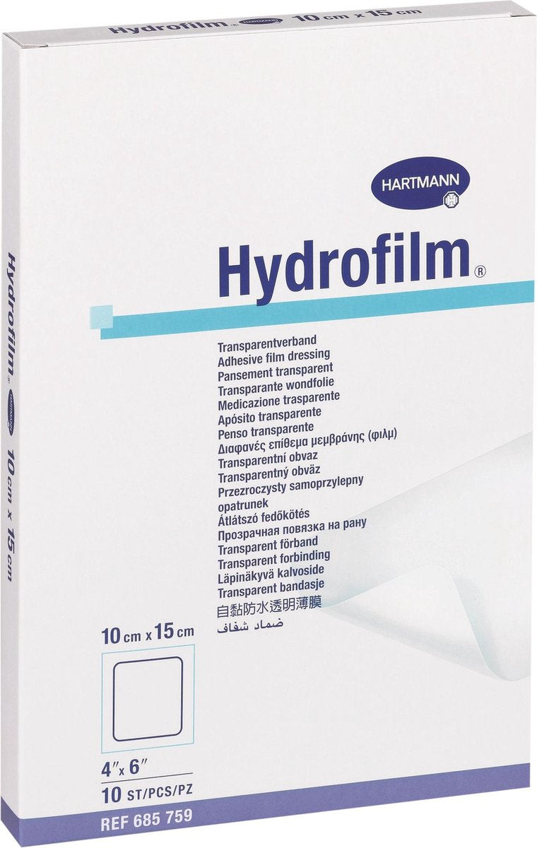 Hydrofilm transparante wondverband 6 x 7cm 100 stuks